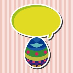 easter egg flat icon elements background eps10 N22