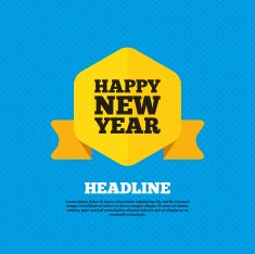 Happy new year sign icon Christmas symbol N3