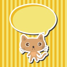 animal cat cartoon theme elements N17