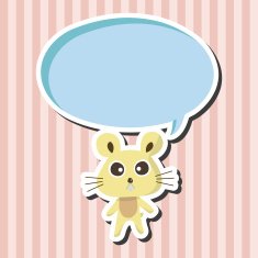 animal mouse cartoon theme elements N20