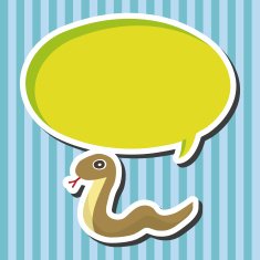 animal snake cartoon theme elements N6
