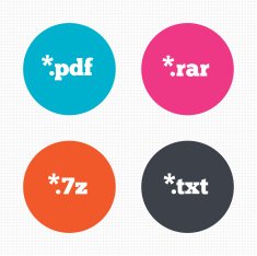 Document signs File extensions symbols N5