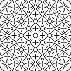 Black and white geometric circle seamless pattern N9