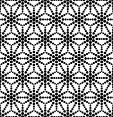 Black and white geometric circle seamless pattern N12