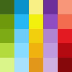 background of colored squares in different shades N5