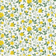 small yellow flowers seamless background