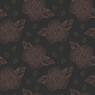 delicate retro floral seamless pattern background