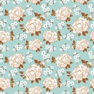elegant peony seamless floral pattern background N2