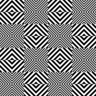 Black and white geometric square seamless pattern N5