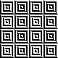 Black and white geometric square seamless pattern N6
