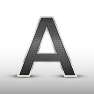 3d speaker grille letter A N2