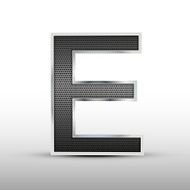 3d speaker grille letter E N2