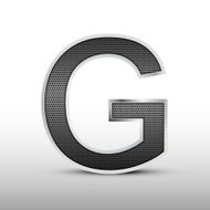 3d speaker grille letter G N2