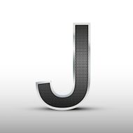 3d speaker grille letter J N2