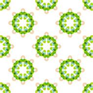 Seamless vector geometric abstract pattern Creative round shapes made of N43