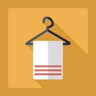 Flat modern design with shadow sauna towel N7