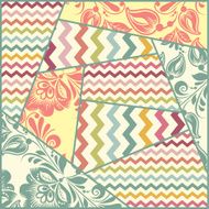 Vector color seamless patchwork pattern N2