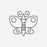 butterfly line icon N6