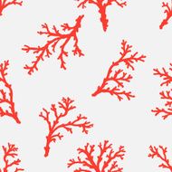 seamless sea coral pattern
