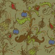 medieval floral pattern N2