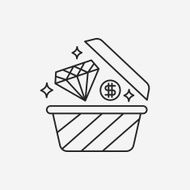 Treasure line icon N36