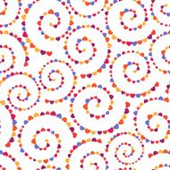 Seamless pattern with multicolored hearts