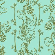 medieval floral pattern N4