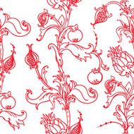 medieval floral pattern N8