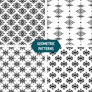Vector geometric seamless patterns