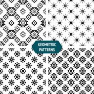 Vector geometric seamless patterns N2