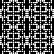 Geometric black and white square seamless pattern illustration N2