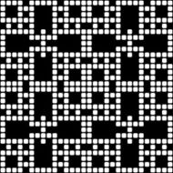 Geometric black and white square seamless pattern illustration N3
