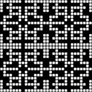 Geometric black and white square seamless pattern illustration N5