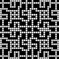 Geometric black and white square seamless pattern illustration N8