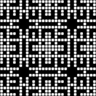 Geometric black and white square seamless pattern illustration N9