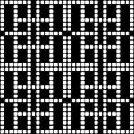 Geometric black and white square seamless pattern illustration N10