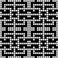 Geometric black and white square seamless pattern illustration N11