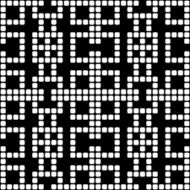 Geometric black and white square seamless pattern illustration N13