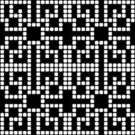 Geometric black and white square seamless pattern illustration N14