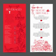 old medieval style menu
