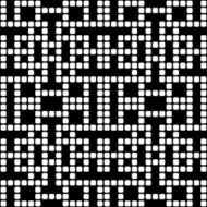 Geometric black and white square seamless pattern illustration N16