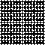 Geometric black and white square seamless pattern illustration N17