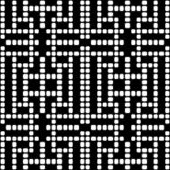 Geometric black and white square seamless pattern illustration N18