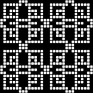 Geometric black and white square seamless pattern illustration N19