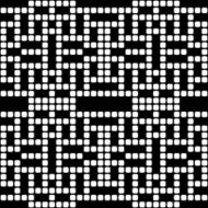 Geometric black and white square seamless pattern illustration N21