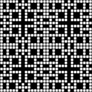 Geometric black and white square seamless pattern illustration N22