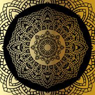 Vintage Gold mandala N5