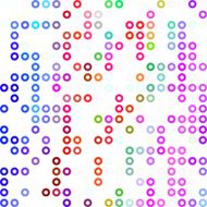 Colorful Donuts Background Creative Design Templates N7