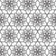 Black and white seamless pattern N101