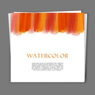 Card with Hand painted watercolor texture